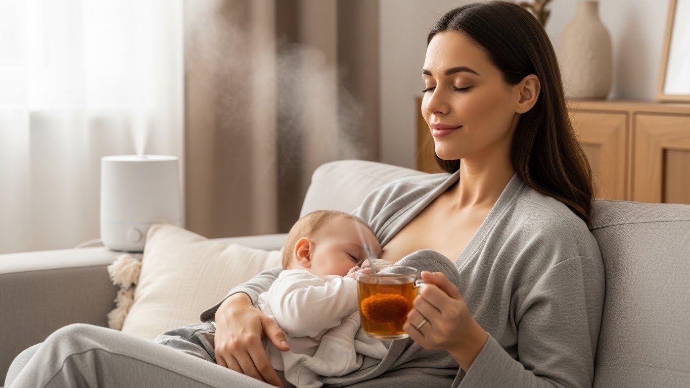 sore throat remedies while breastfeeding